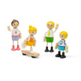 Tidlo Dřevěné panenky do domečku Evropská rodina