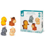 Stříkající hračka do vody Domácí zvířátka Janod 4 ks