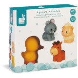 Stříkající hračka do vody Domácí zvířátka Janod 4 ks