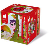 Skládací pyramida Pohádkový strom Janod kulatá od 1 roku 10 dílů