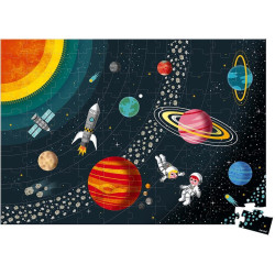 Vzdělávací puzzle pro děti Vesmír a sluneční soustava Janod 100 ks
