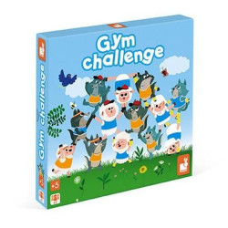 Společenská hra pro děti Gym Challenge Janod od 5 let