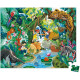 Puzzle pro děti Dobrodružství v džungli Janod v kufříku 100 ks