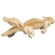Woodcraft Dřevěné 3D puzzle krokodýl