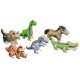 Small Foot Dřevěné 3D puzzle sada 6 ks dinosaurů