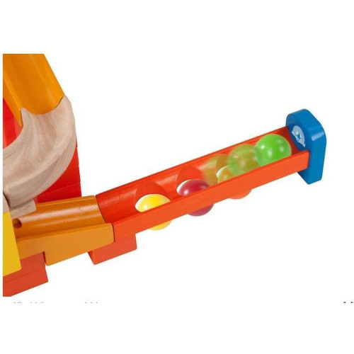 Wonderworld Dřevěná kuličková dráha TRIX - Dvojitá jízda