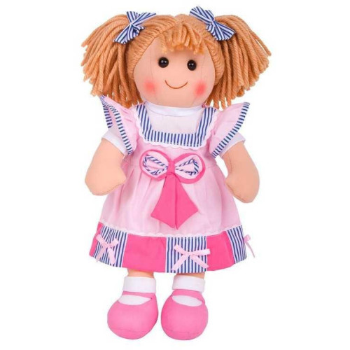 Bigjigs Toys Látková panenka Georgie 38 cm