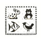 Bigjigs Toys Dřevěné vkládací puzzle černobílé tvary 2