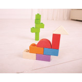 Bigjigs Baby Dřevěné Spojkostky - Střední set