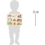 Small Foot Dřevěné puzzle Dopravní prostředky