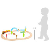 Small Foot Dřevěná vláčkodráha město a venkov