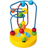 Bino Labyrint s korálky žlutý