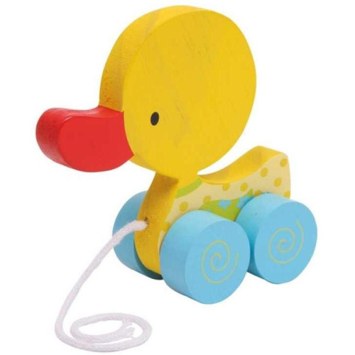 Small Foot Tahací hračka na provázku žluté kačátko