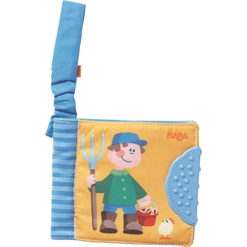 Textilní kniha pro miminka Farma na zavěšení Haba od 6 měsíců