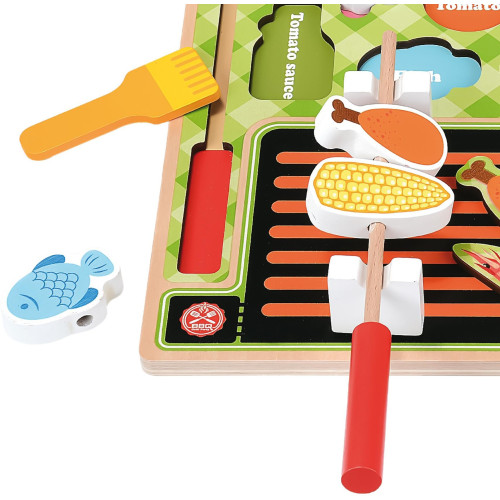 Bino Vkládací puzzle grilování