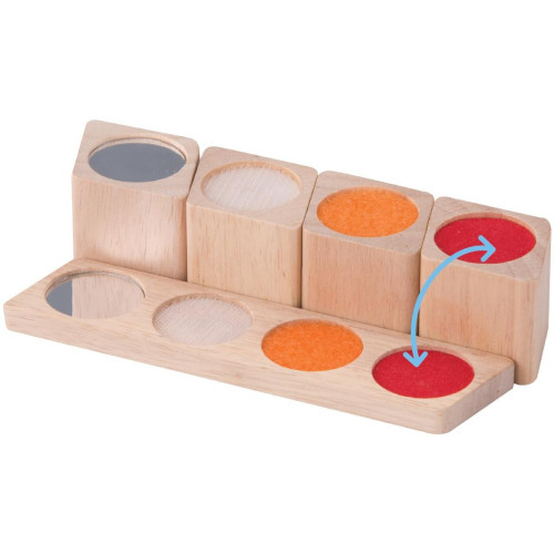 Wonderworld Dřevěné smyslové kostky