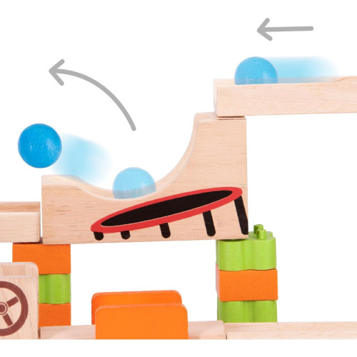 Wonderworld Dřevěná kuličková dráha TRIX - Vrhač kuliček