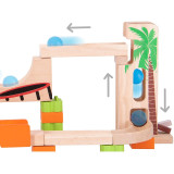 Wonderworld Dřevěná kuličková dráha TRIX - Vrhač kuliček