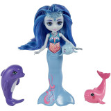 Mattel Royal Enchantimals Mořské království rodinka Sedda Seahorse s rodinkou mořských koníků