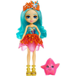 Mattel Royal Enchantimals Mořské království Panenka se zvířátkem Staria Starfish & Beamy