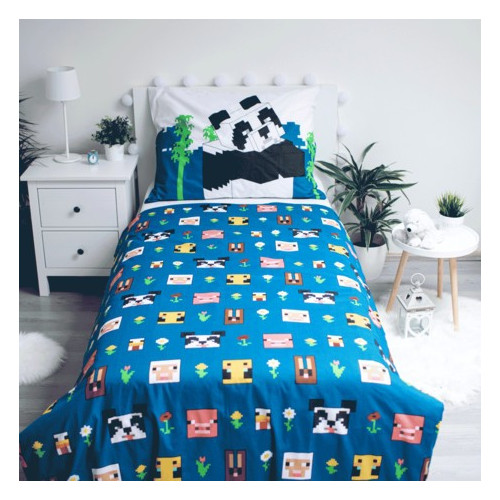 Jerry Fabrics povlečení Minecraft "Explore Overworld" 140x200 70x90