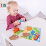 Bigjigs Toys Vkládací puzzle dinosauři