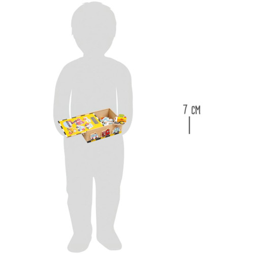 Small Foot Dřevěné hračky puzzle Box vozidla