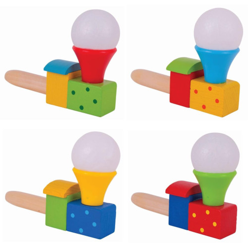 Bigjigs Toys Foukání lokomotiva s balónkem 1ks