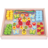 Bigjigs Toys Navlékací korálky Louka