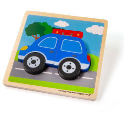 Bigjigs Toys Vkládací puzzle Auto