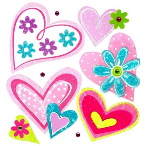 Small Foot Samolepící dekorace na zeď Srdce