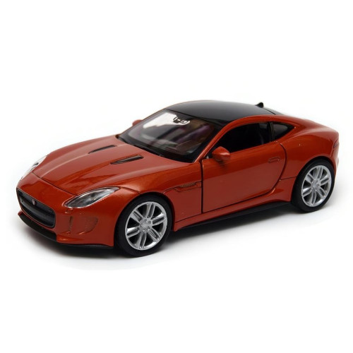 Welly Jaguar F-Type Coupe 1:34 tmavě oranžový