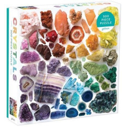 Galison Puzzle Duhové krystaly 500 dílků