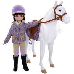 Lottie Panenka jezdkyně s koněm