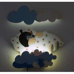 DoDo Dětská LED lampička Krtek v peřince (s dálkovým ovladačem)