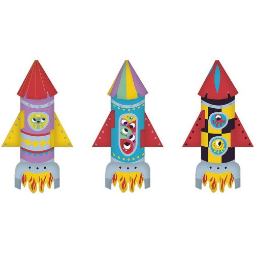 Janod Atelier Sada Mini Origami papírové skládačky Rakety od 7 let