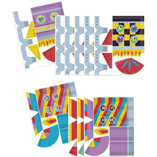 Janod Atelier Sada Mini Origami papírové skládačky Rakety od 7 let