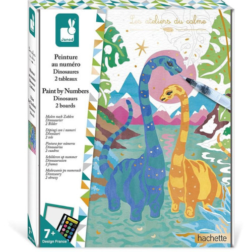 Janod Atelier Sada Maxi Malování s čísly Dinosauři od 7 let