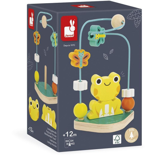 Janod Loop hádanky Frog Tropik