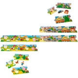 Small Foot Dřevěné puzzle panorama města