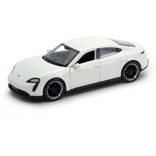 Welly Porsche Taycan Turbo S 1:34 bílé