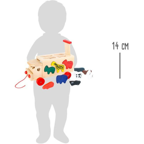 Small Foot Vkládačka náklaďák se zvířaty Zoo