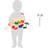 Small Foot Vkládačka náklaďák se zvířaty Zoo