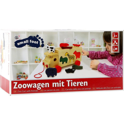 Small Foot Vkládačka náklaďák se zvířaty Zoo