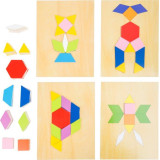 Small Foot Dřevěný hlavolam mozaika v krabičce