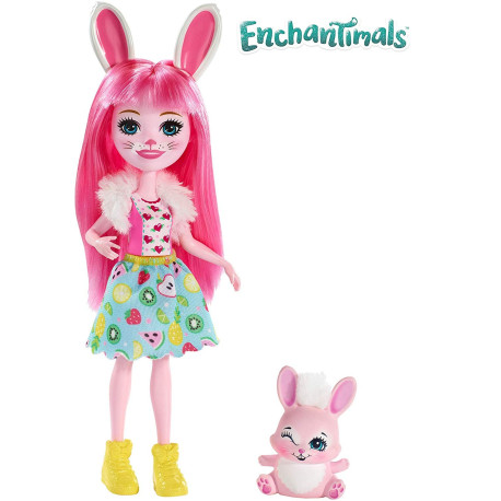 Mattel Enchantimals Panenka se zvířátkem Bree Bunny & Twist