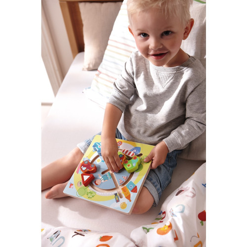 Haba Dřevěná motorická deska Auta