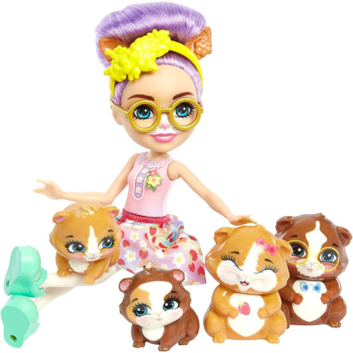 Mattel Enchantimals City Tails rodinka Glee Guinea Pig - morčata