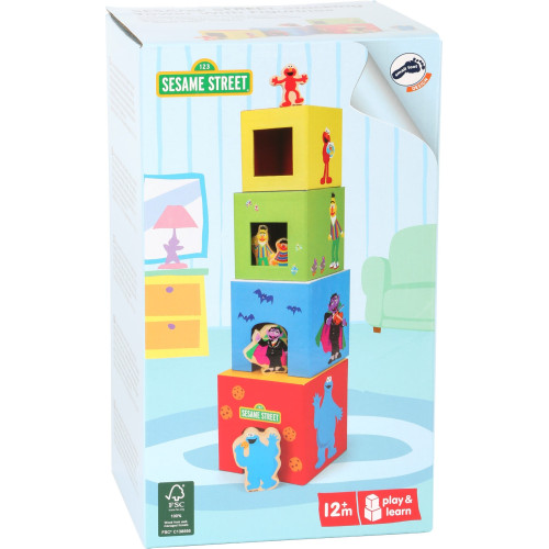 Legler Stohovací kostky s figurkami Sezame, otevři se / Sesame Street