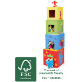 Legler Stohovací kostky s figurkami Sezame, otevři se / Sesame Street